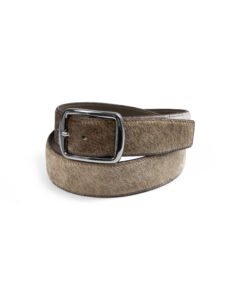 Hair-on Cowhide Belt