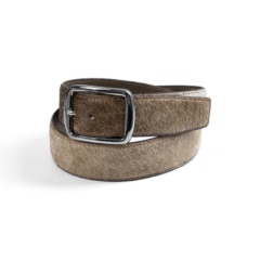 Hair-on Cowhide Belt