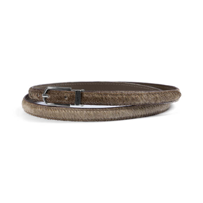 Hair-on Cowhide Belt