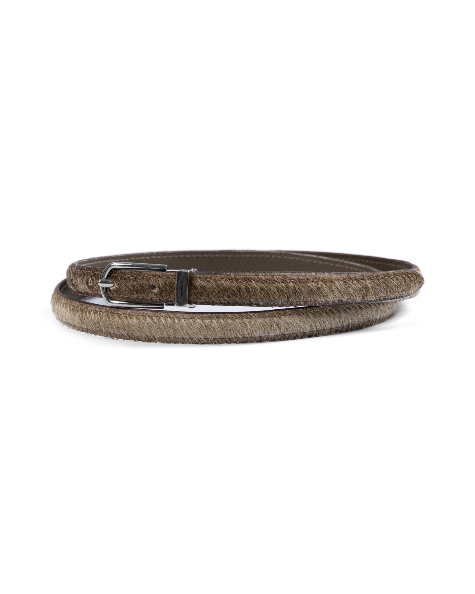 Hair-on Cowhide Belt
