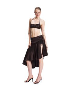 Choco Blush Lace Skirt