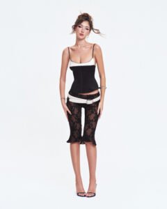 Alternative view of Peach Capri Pants